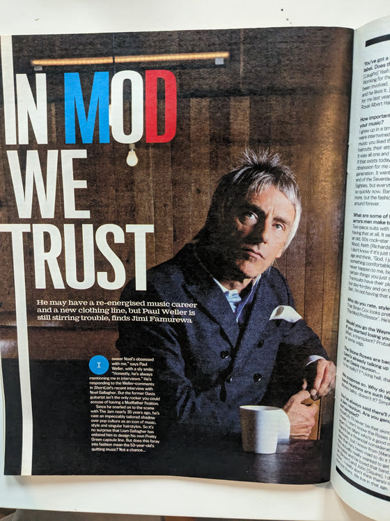 Paul Weller - Shortlist Magazine – 10 November 2011