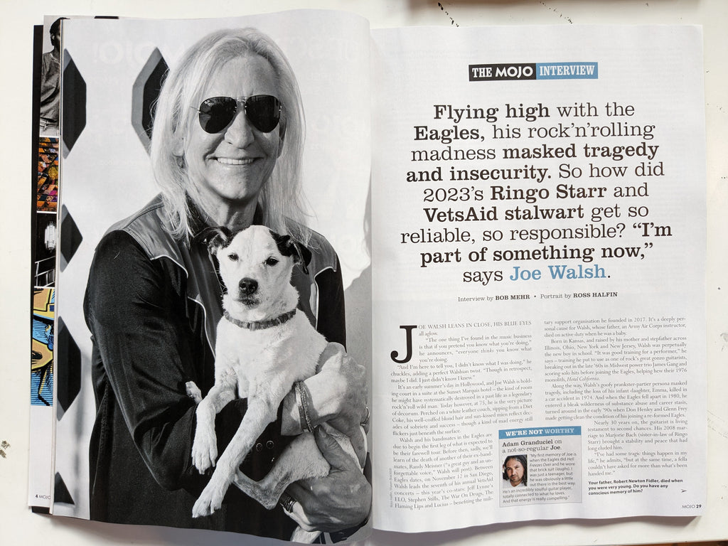 MOJO 361 – Dec 2023: JOE WALSH The Eagles Interview