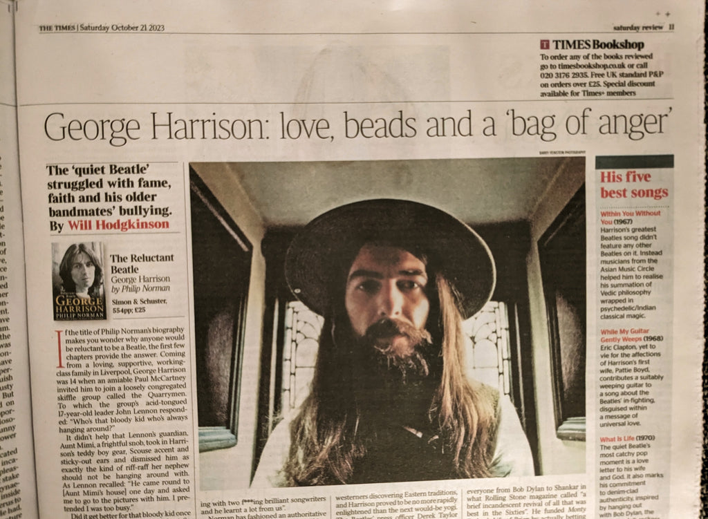TIMES REVIEW 21/10/2023 Bella Ramsey Pedro Pascal George Harrison Beatles