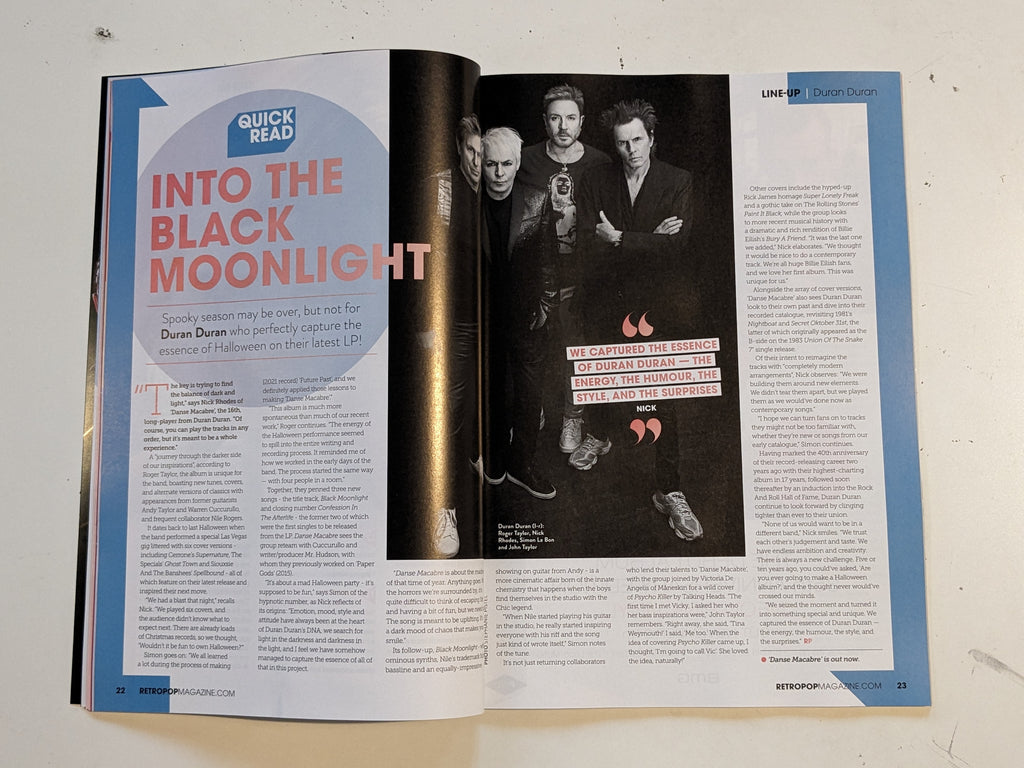 RETRO POP Issue 22 | December 2023 Duran Duran