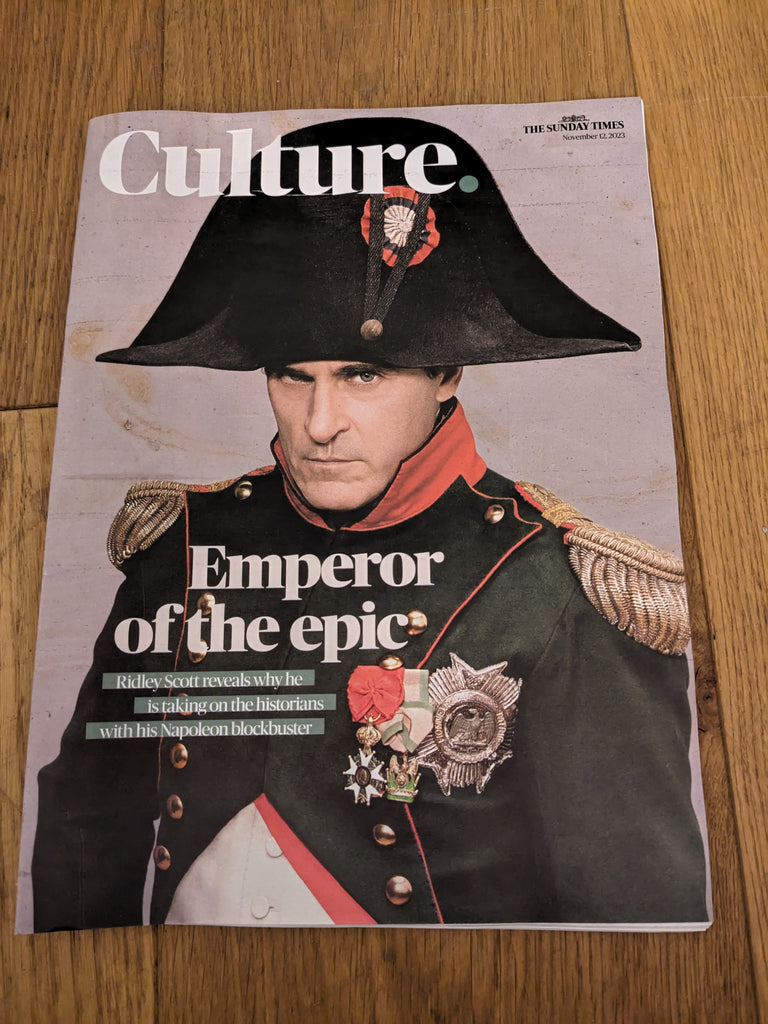 CULTURE Magazine 12/11/2023 JOAQUIN PHOENIX Ridley Scott Napoloen COVER FEATURE