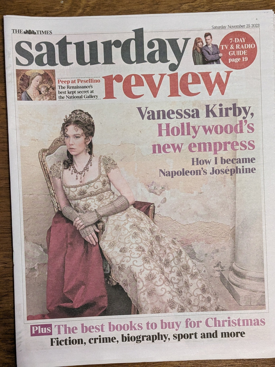 TIMES REVIEW 25/11/2023 VANESSA KIRBY The Crown Gary Oldman Jemma Redgrave