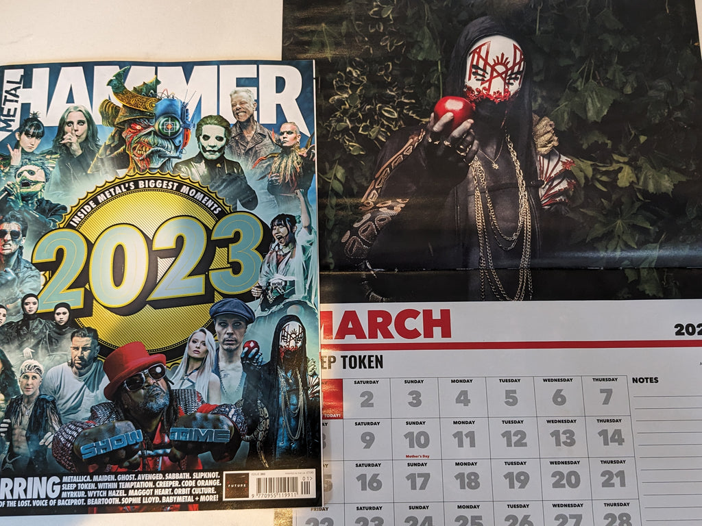 Metal Hammer Magazine  #382 Sleep Token Ghost Babymetal & Calendar + Iron Maiden Poster - NEW