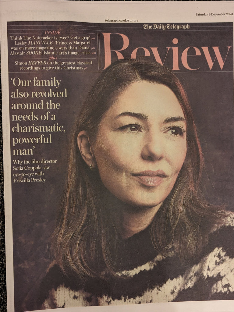 TELEGRAPH REVIEW 09/12/2023 SOFIA COPPOLA Jacob Elordi  Priscilla Elvis Presley