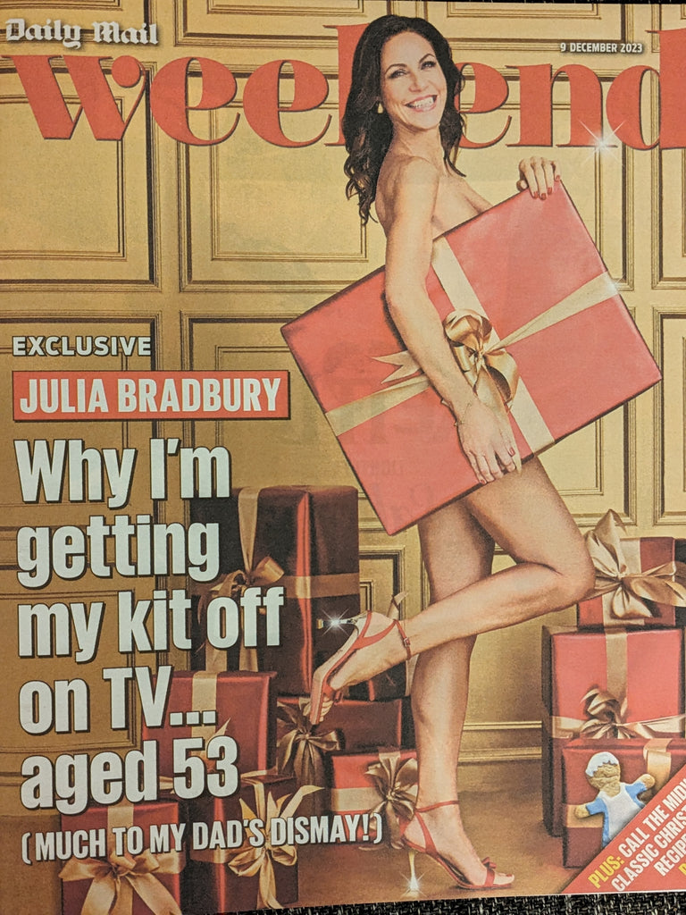 WEEKEND Magazine 09/12/2023 JULIA BRADBURY Timothee Chalamet Iain De Caestecker Wonka