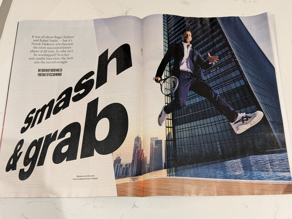 SUNDAY TIMES Mag 14/01/2024 SARAH SNOOK Succession Interview Novak Djokovic