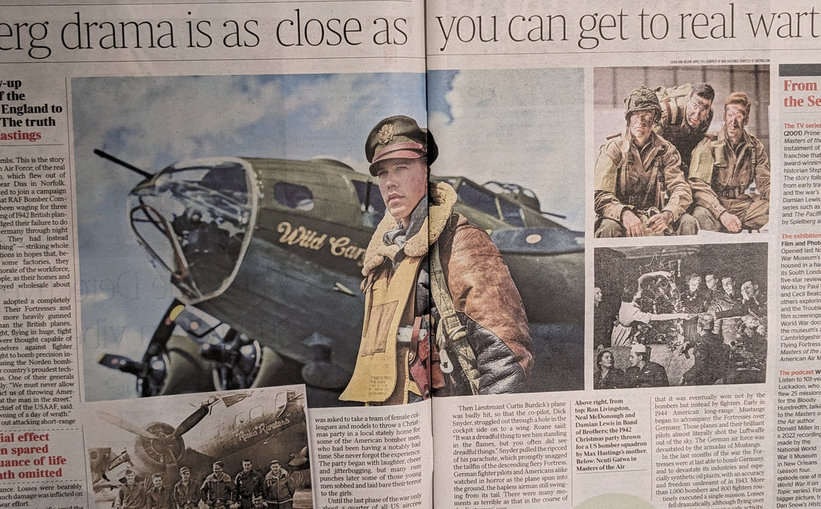 TIMES REVIEW 20/01/2024 Austin Butler Callum Turner Masters Of The Air