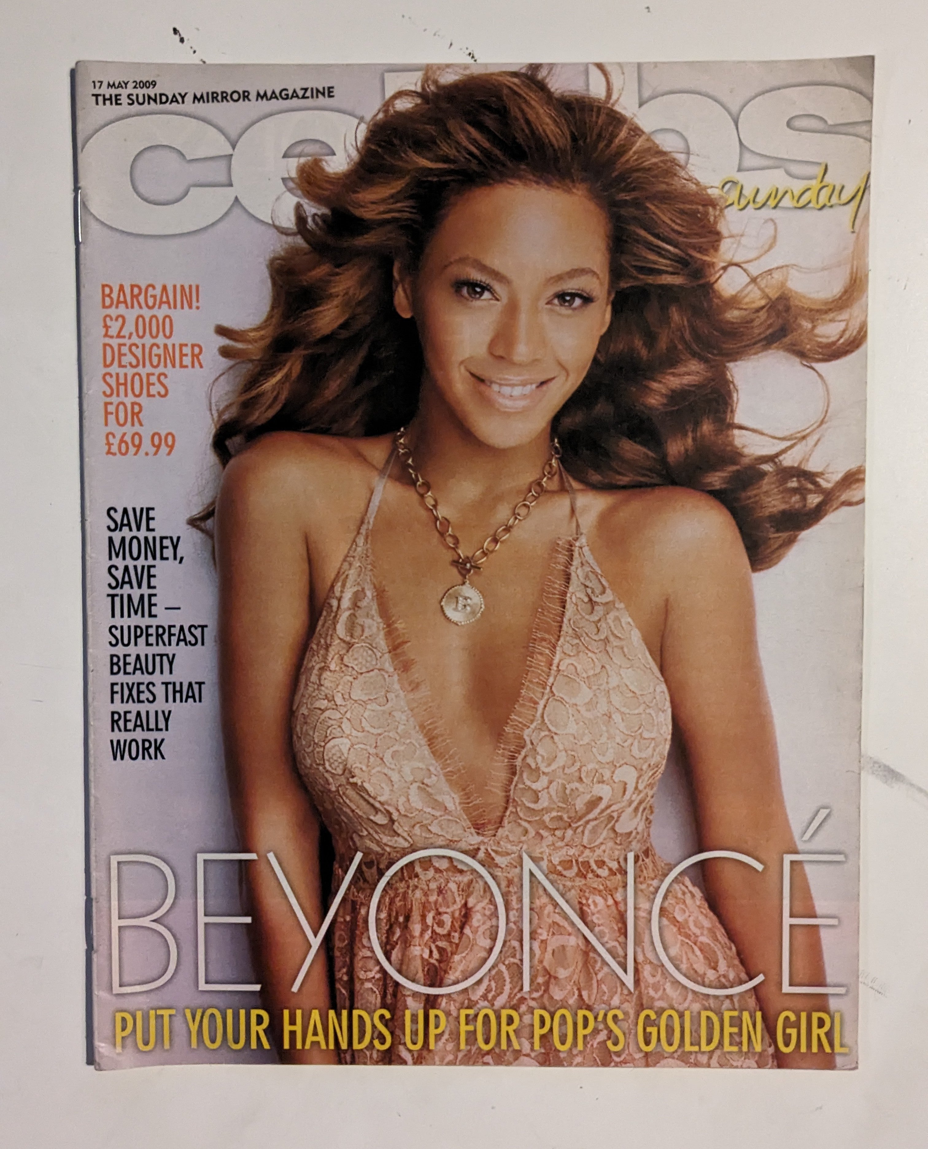 BEYONCE very rare UK Mirror Celebs magazine from 2009