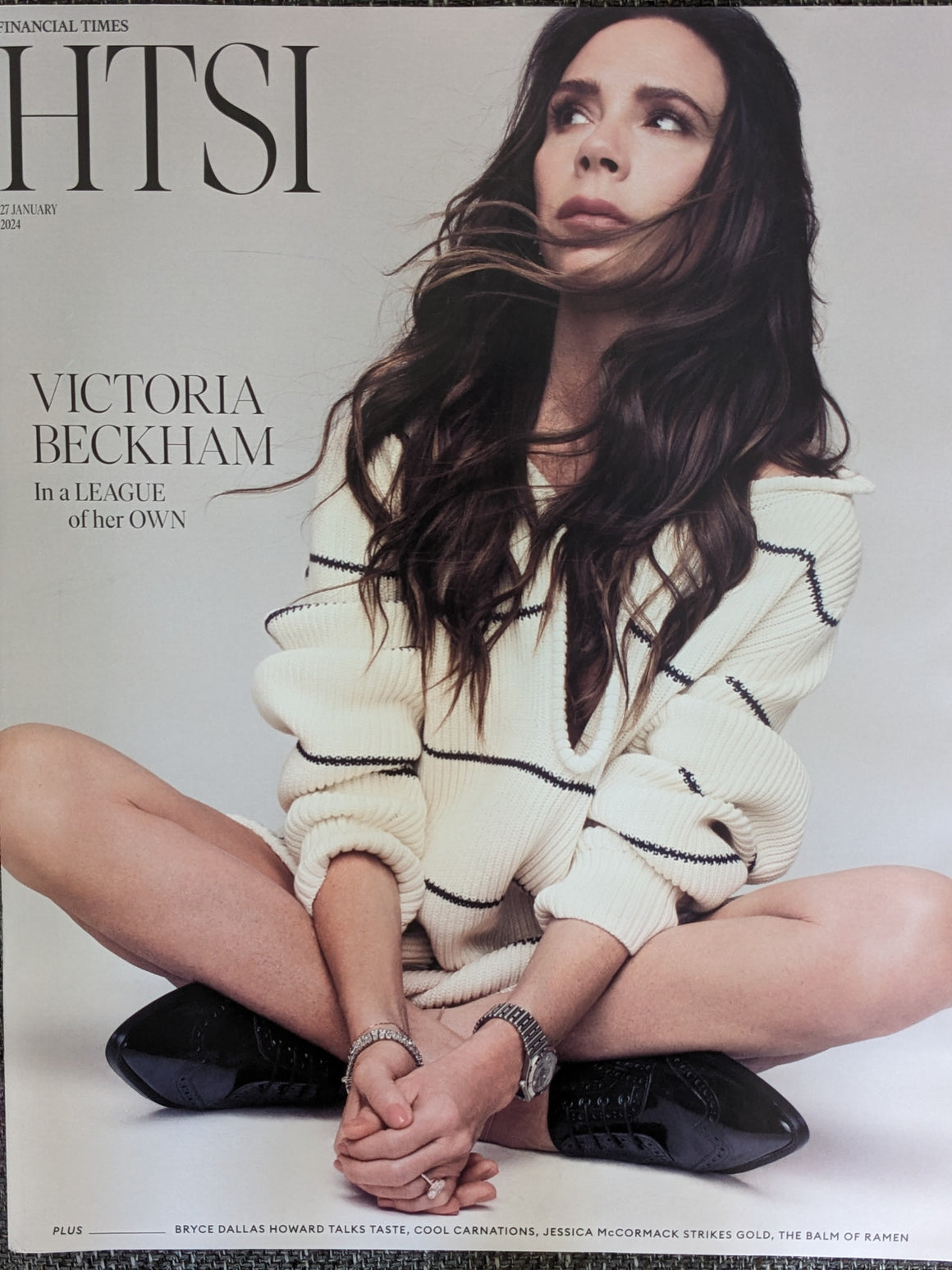 VICTORIA BECKHAM - SPICE GIRLS - HOW TO SPEND IT MAGAZINE - JANUARY 27, 2024