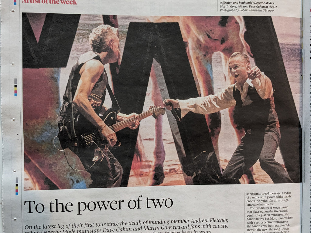 OBSERVER NEW REVIEW 28 January 2024 Andrew Scott Depeche Mode