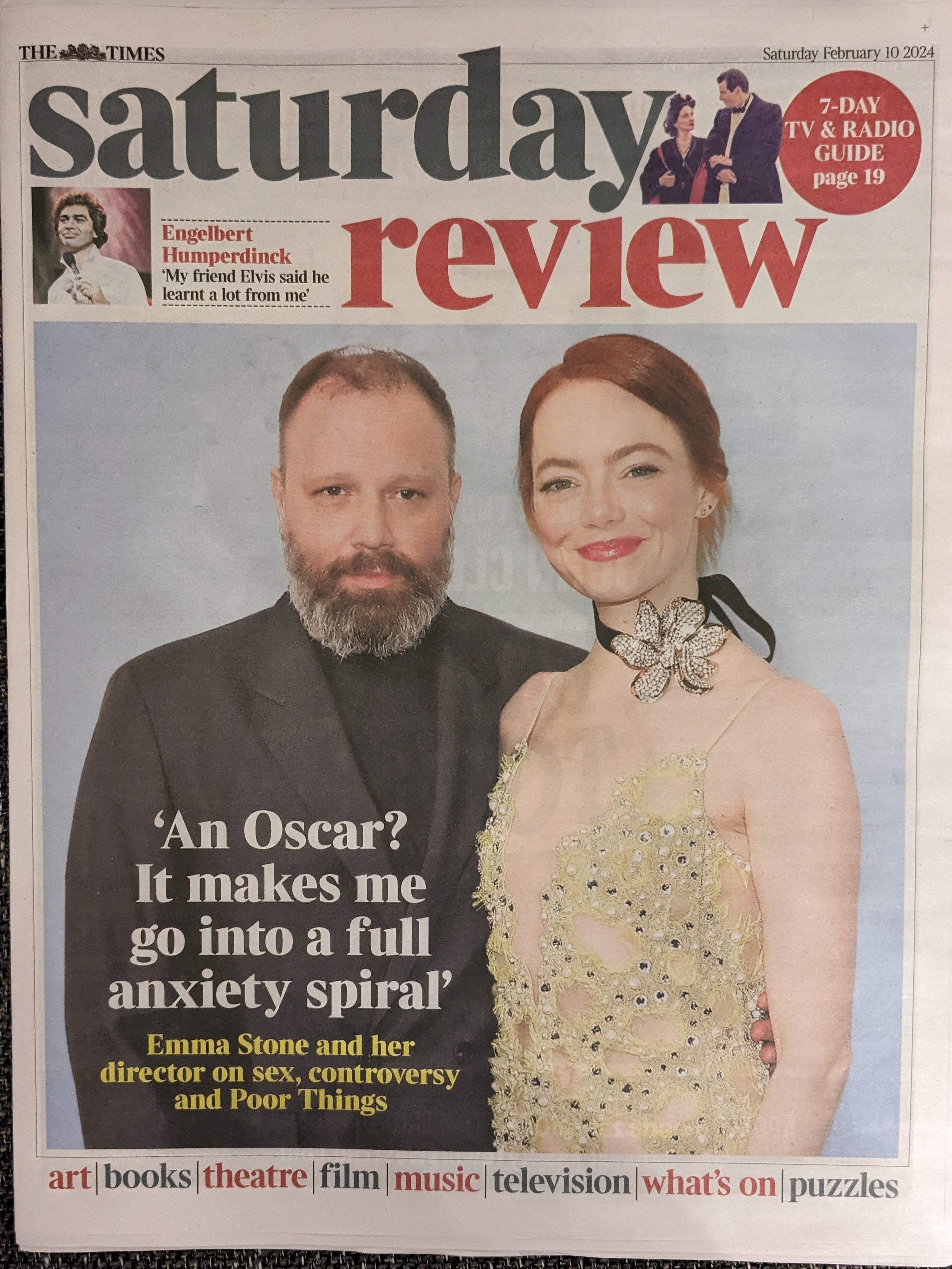 TIMES REVIEW 10/02/2024 EMMA STONE Poor Things Engelbert