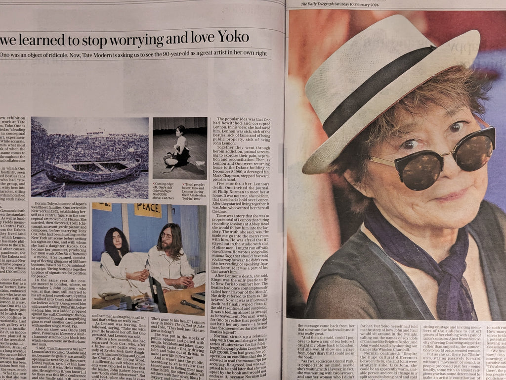 TELEGRAPH REVIEW 10/02/2024 BOB MARLEY Yoko Ono The Beatles