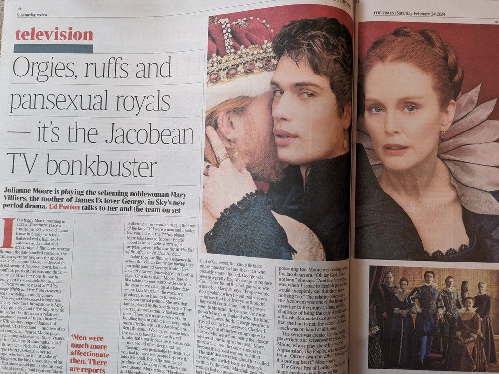 TIMES REVIEW 24th Feb 2024: JULIANNE MOORE Nicholas Galitzine Mary & George