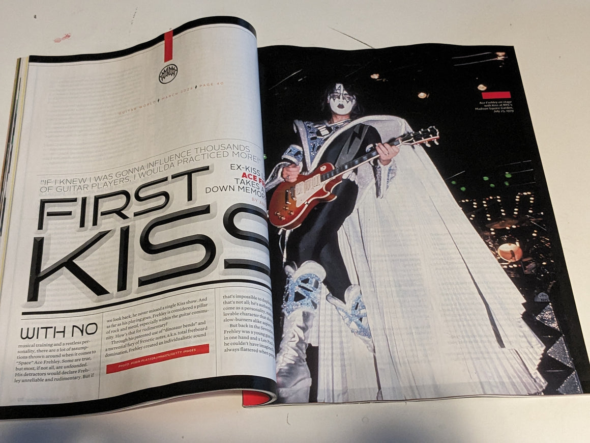 Guitar World March 2024 Ace Frehley Revisits 70s Kiss
