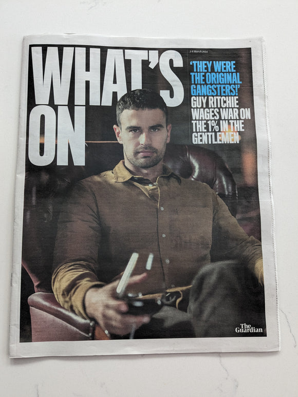Guardian What's On TV Magazine March 2024: THEO JAMES COVER FEATURE