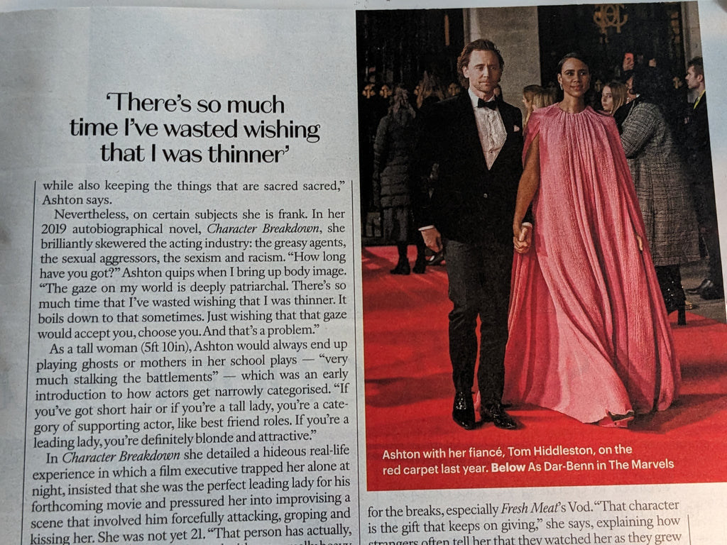 Zawe Ashton Tom Hiddleston The Sunday Times Style - 29 Oct 2023