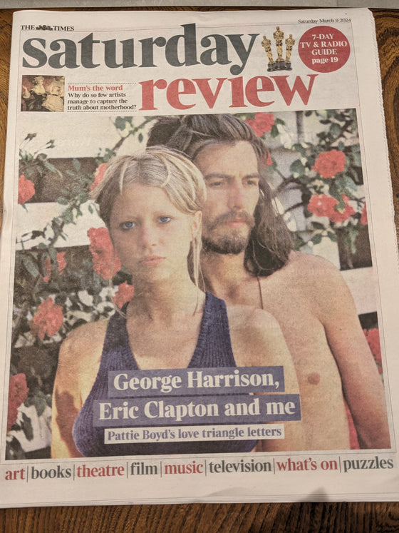 Times Review 09/03/2024 Pattie Boyd George Harrison The Beatles