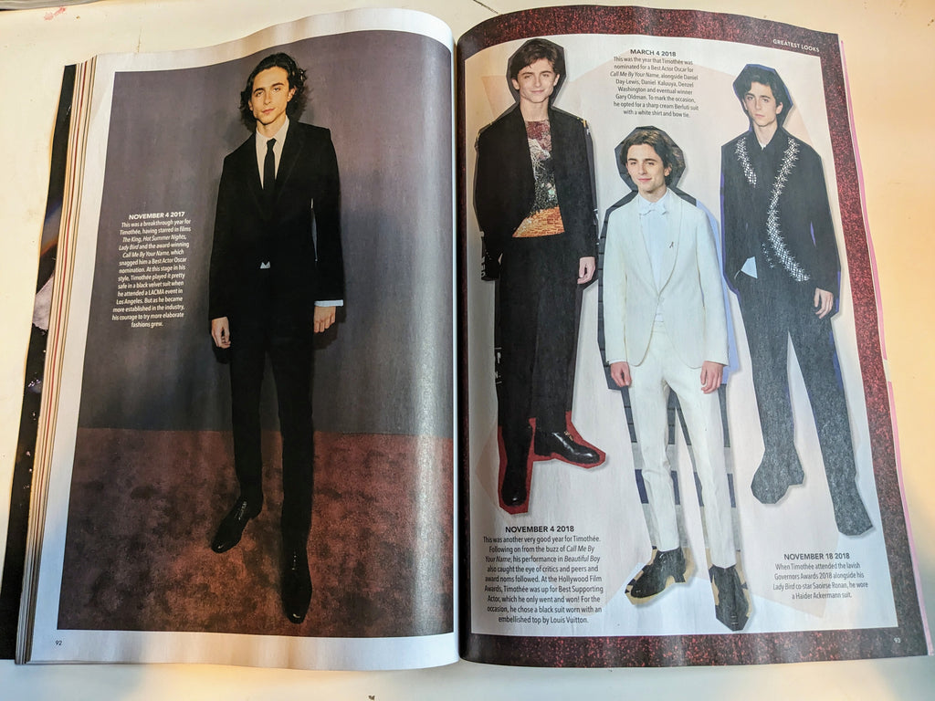 Fan Magazine Timothee Chalamet - An Intimate Portrait Fan Magazine 2024 (USA Custom ...