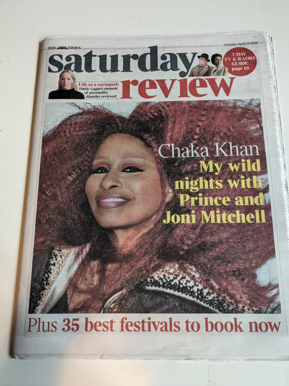 TIMES REVIEW 12/04/2024 CHAKA KHAN on Prince & Joni Mitchell