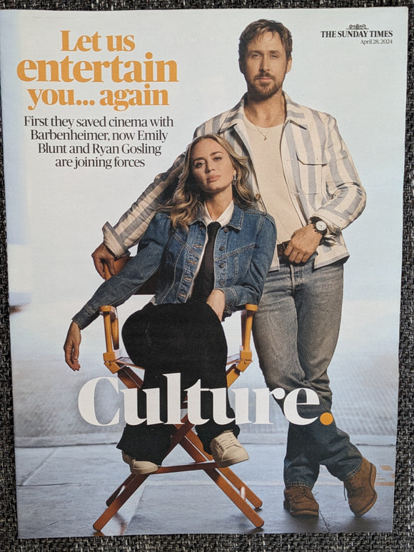 CULTURE Magazine 28-04-2024 RYAN GOSLING Emily Blunt The Fall Guy Adrianne Lenker