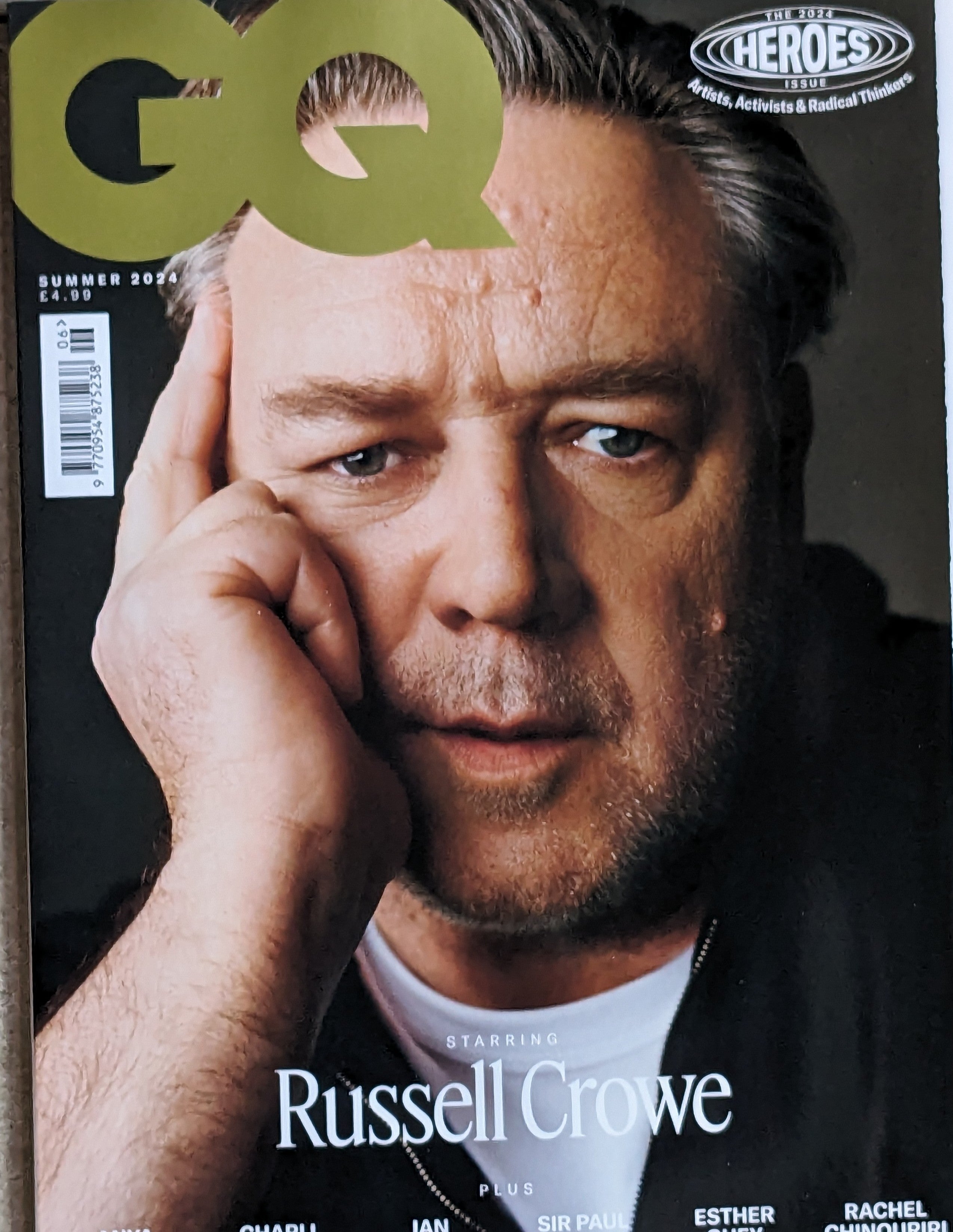 BRITISH GQ Magazine June/July 2024 RUSSELL CROWE YourCelebrityMagazines