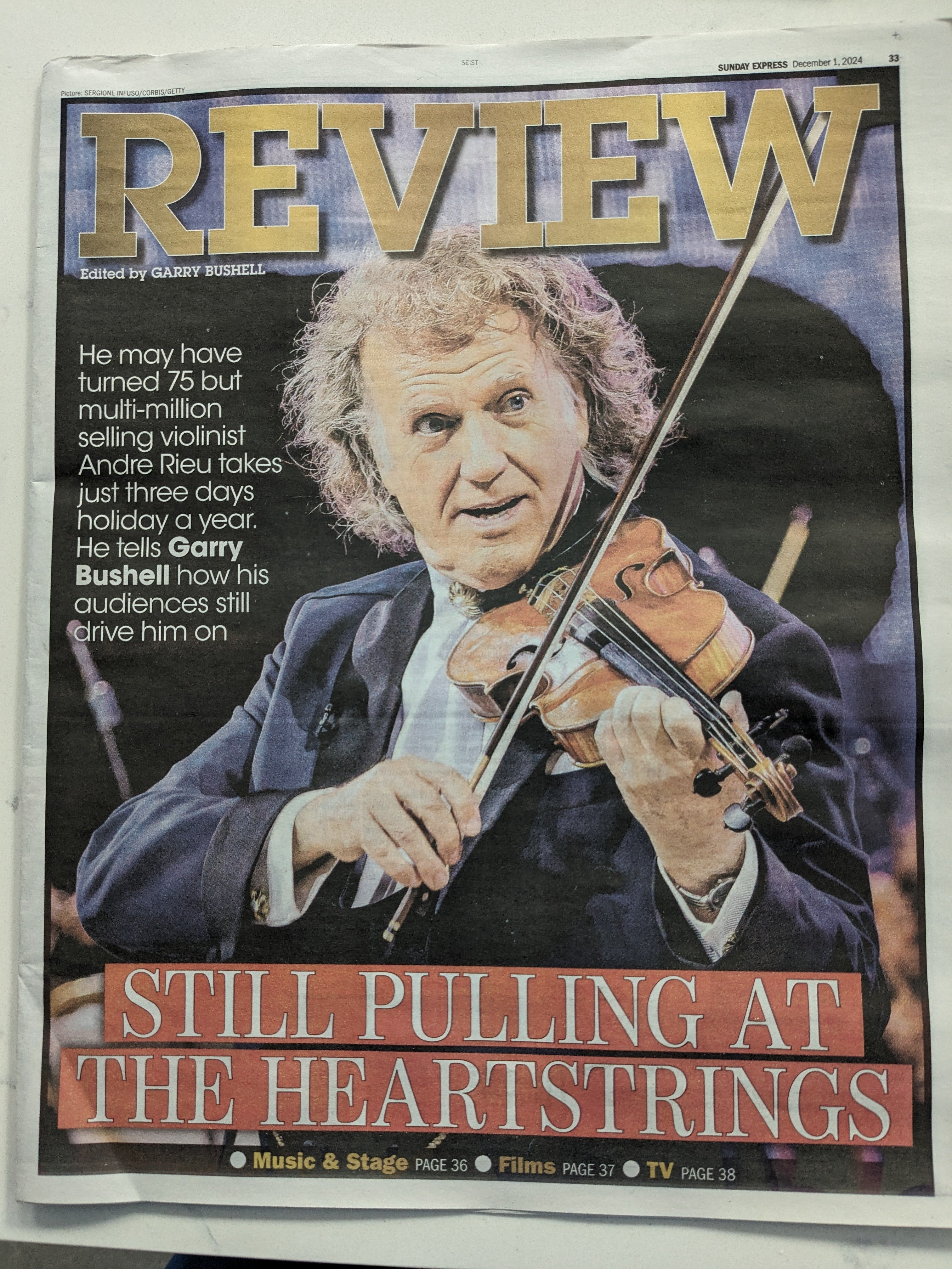 Andre Rieu Review EXPRESS REVIEW 01-December-2024 - Andre Rieu Cover + Interview ...