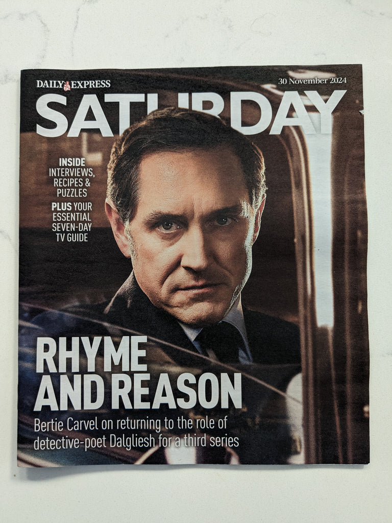 Saturday Mag November 2024: BERTIE CARVEL Inspector Dalgliesh