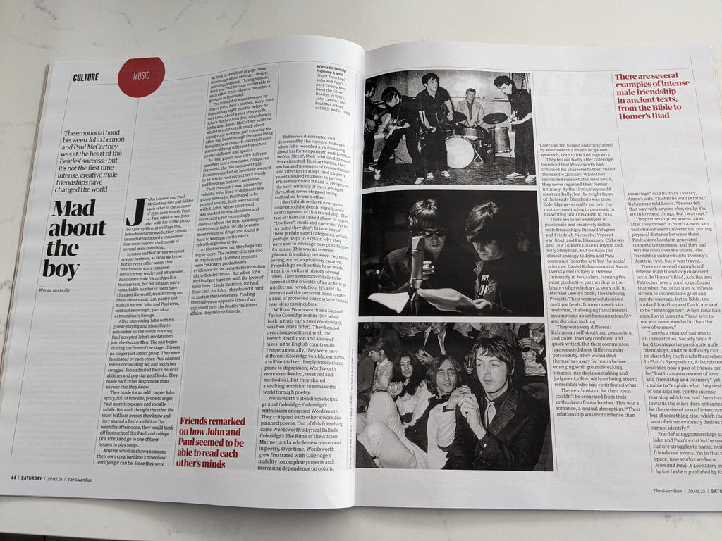 Guardian Saturday Magazine 29-March 2025 John Lennon Paul McCartney The Beatles