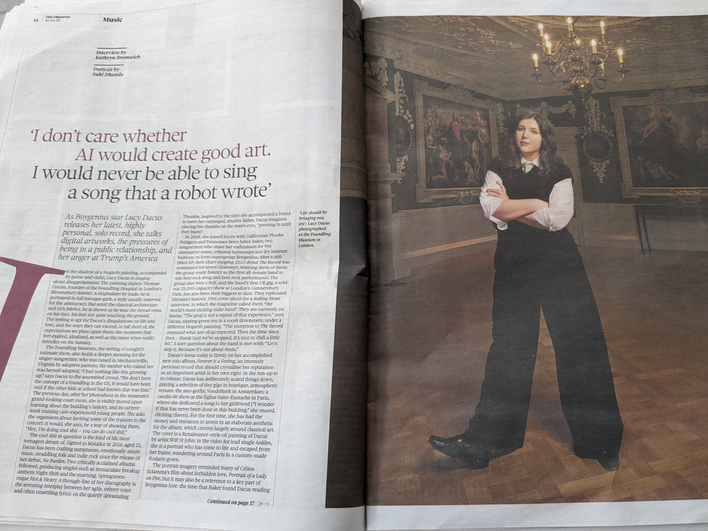 OBSERVER NEW REVIEW supplement 30-March-2025 DONALD TRUMP Lucy Dacus Boygenius