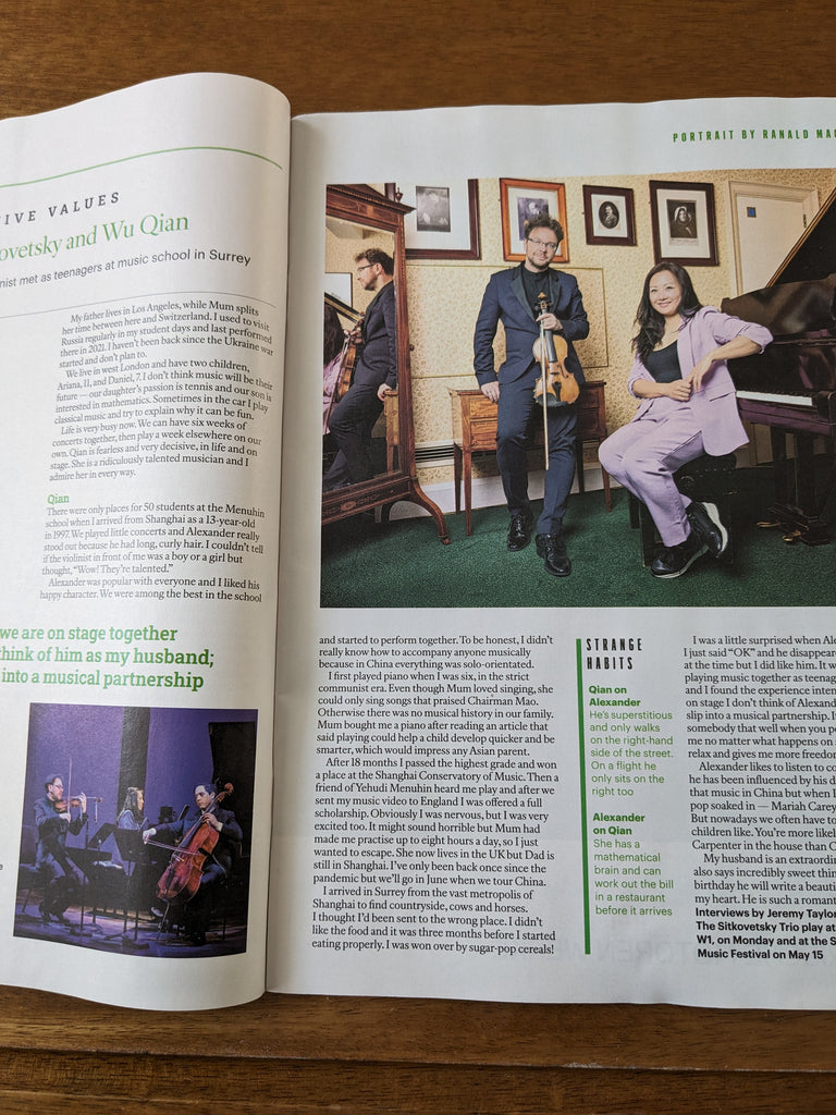 Sunday Times Magazine May 4 2025 Sir David Attenborough Wu Qian Alexander Sitkovetsky