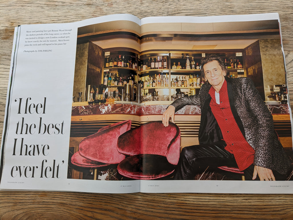 TELEGRAPH LUXURY Magazine 17th May 2025 Ronnie Wood Rolling Stones Simone Ashley