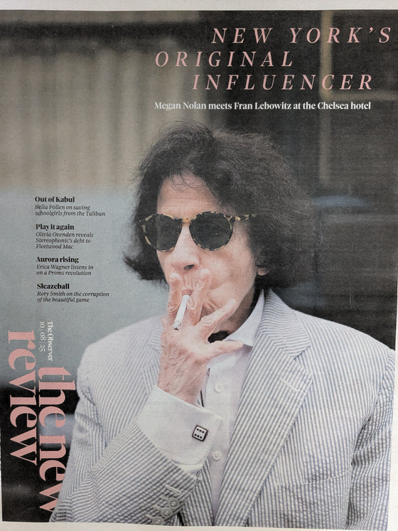 OBSERVER NEW REVIEW 10-August-2025 FRAN LEBOWITZ