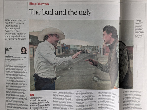 OBSERVER NEW REVIEW 24-August-2025 PEDRO PASCAL Bruce Springsteen