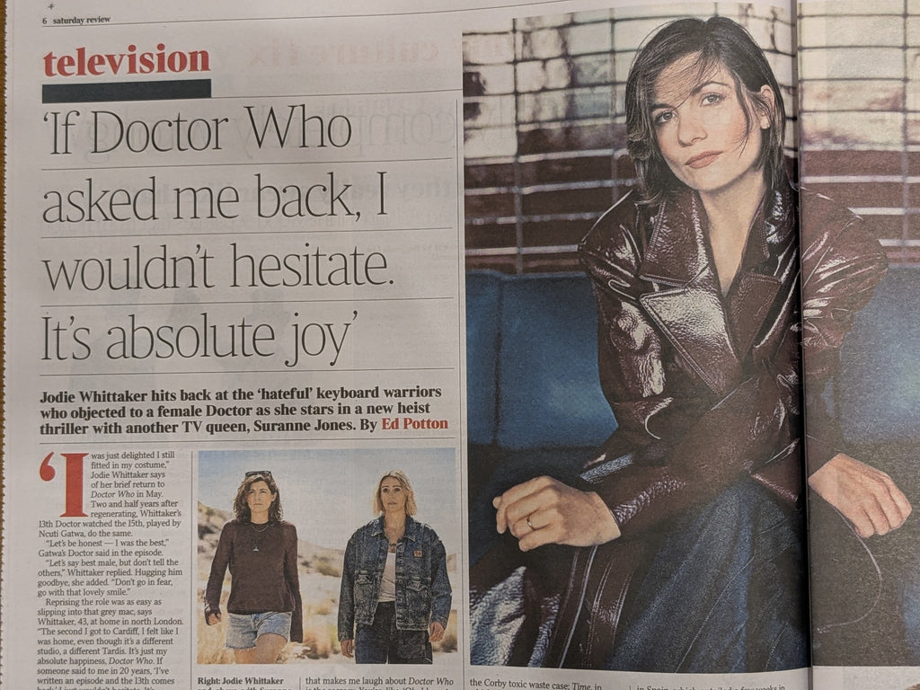 Times Saturday Review 27-September 2025 LOUIS PARTRIDGE Jodie Whittaker Genesis