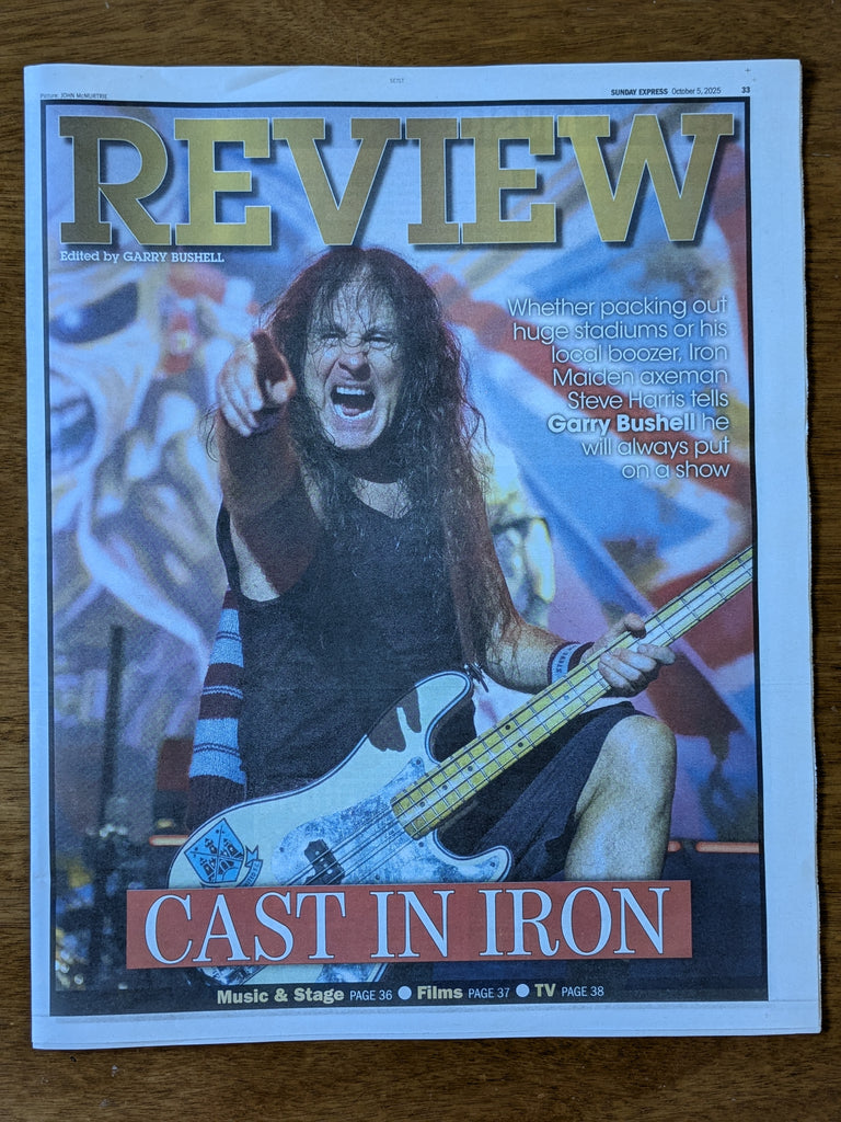 SUNDAY EXPRESS REVIEW 05-10-2025 - IRON MAIDEN Steve Harris