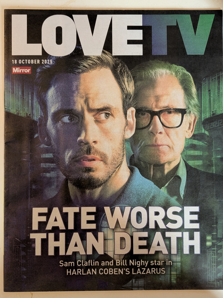 Love TV magazine 18 October 2025 Sam Claflin Bill Nighy