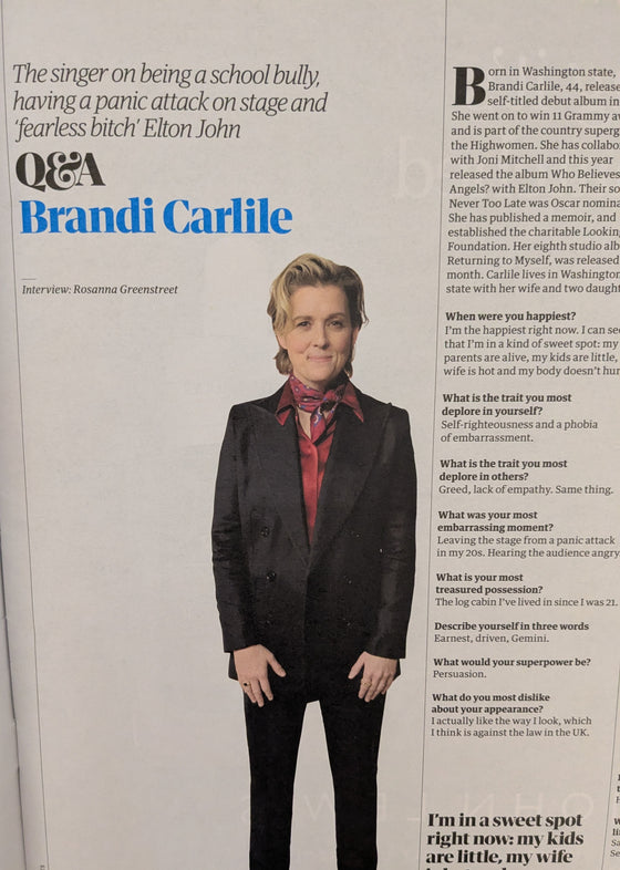 GUARDIAN SATURDAY magazine 22 November 2025 - Brandi Carlile