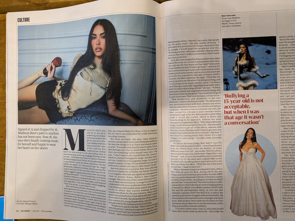GUARDIAN SATURDAY magazine 24 January 2026 Madison Beer Josh Groban