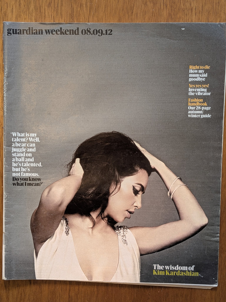 GUARDIAN WEEKEND Mag 08/09/2012 Kim Kardashian
