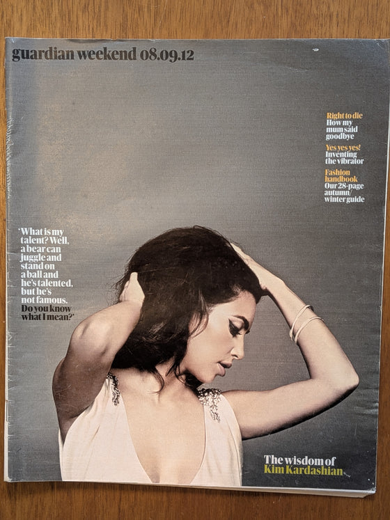 GUARDIAN WEEKEND Mag 08/09/2012 Kim Kardashian