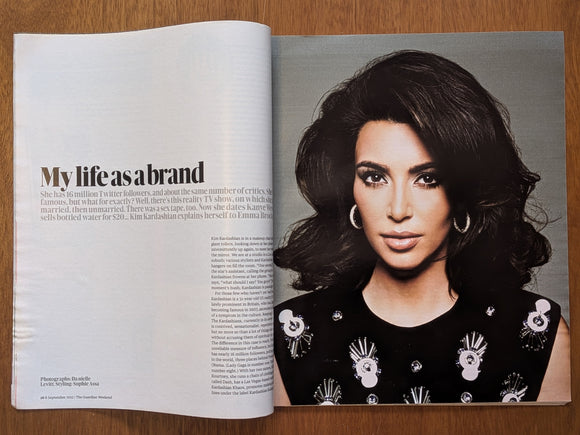 GUARDIAN WEEKEND Mag 08/09/2012 Kim Kardashian