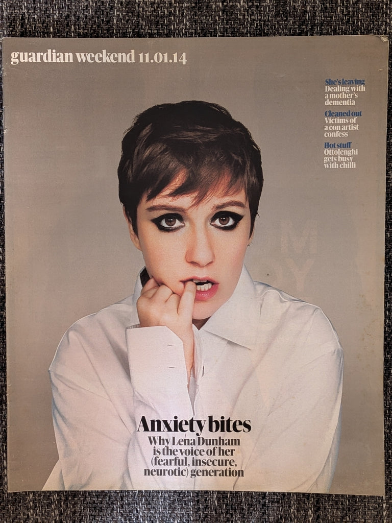 GUARDIAN WEEKEND Mag 11/01/2014 Lena Dunham cover (See description)
