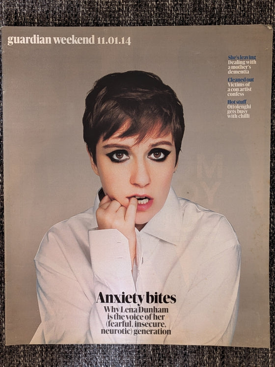 GUARDIAN WEEKEND Mag 11/01/2014 Lena Dunham cover (See description)
