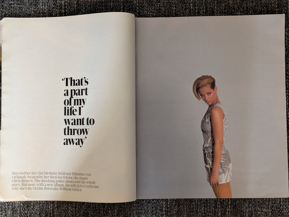 GUARDIAN WEEKEND Mag 21/11/2009 Rihanna Cover