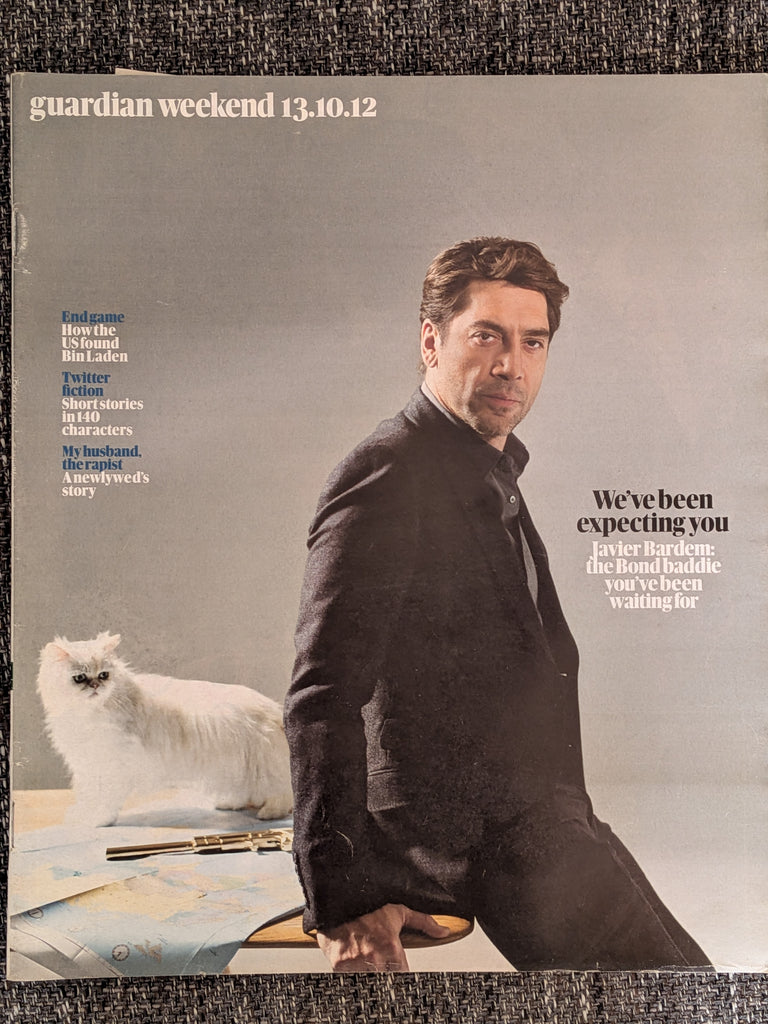 GUARDIAN WEEKEND Mag 13/10/2012 Javier Bardem James Bond
