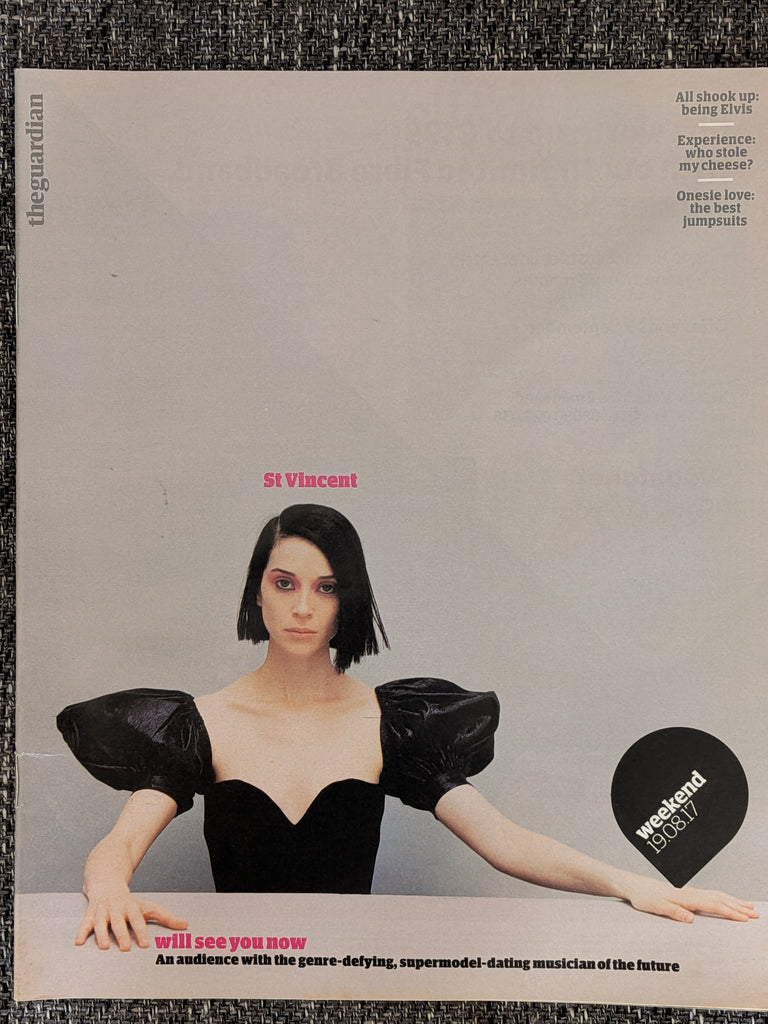 GUARDIAN WEEKEND Mag 19/08/2017 ST VINCENT cover