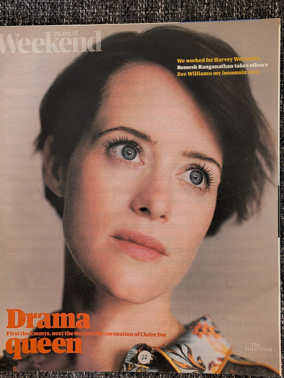 GUARDIAN WEEKEND Mag 29/09/2018 Claire Foy cover