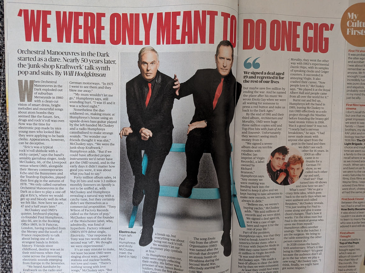 CULTURE Magazine June 14 2026 - OMD Robert Lindsay George Michael Jennifer Saunders