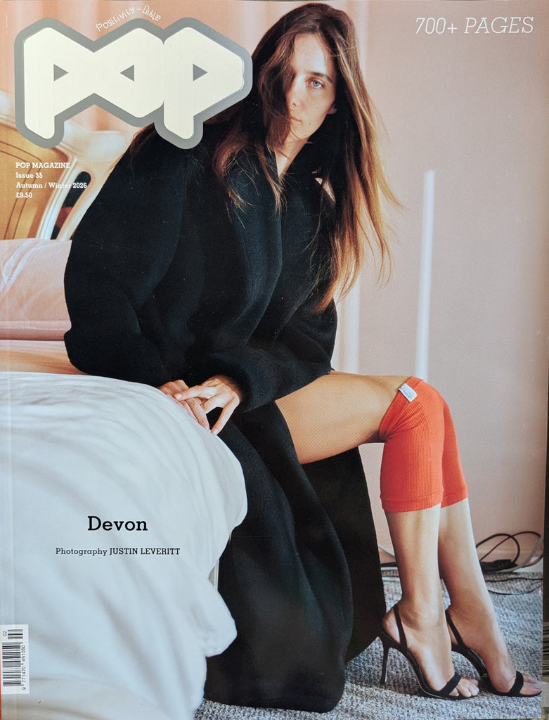 POP Magazine Issue 55 - Autumn / Winter 2026 - Devon Lee Carlson Cover #1 By Justin Leveritt.