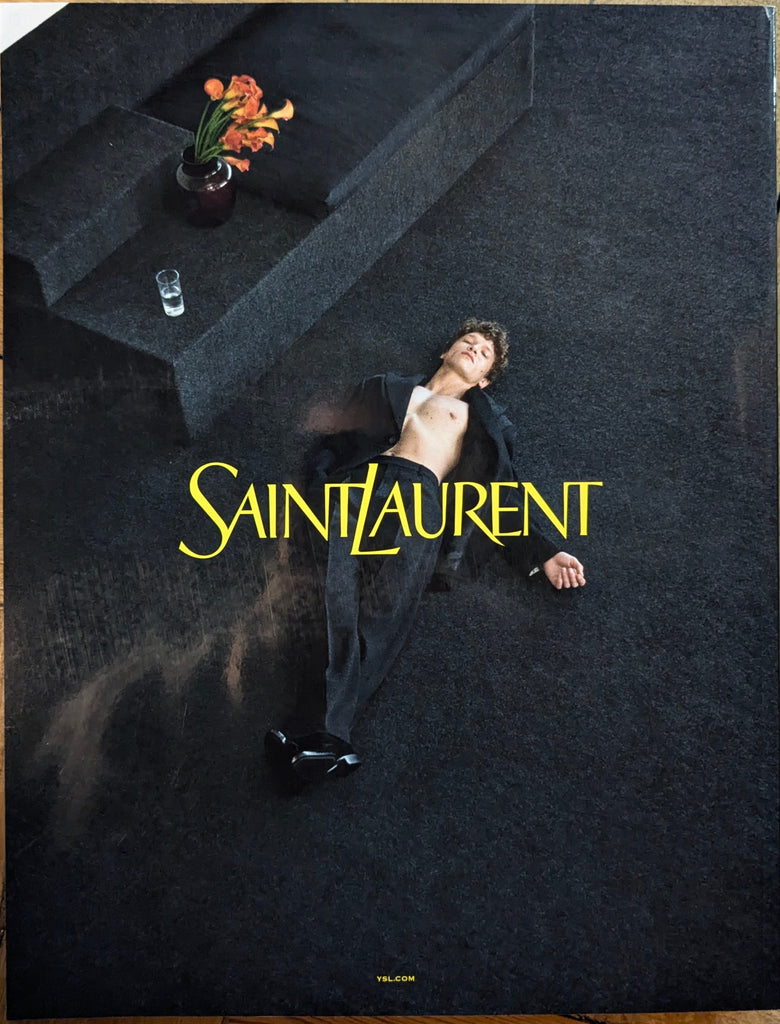 Behind The Blinds Magazine Issue 21 Lost Paradise 2026 - Connor Storrie Saint Laurent Ad back cover, inside